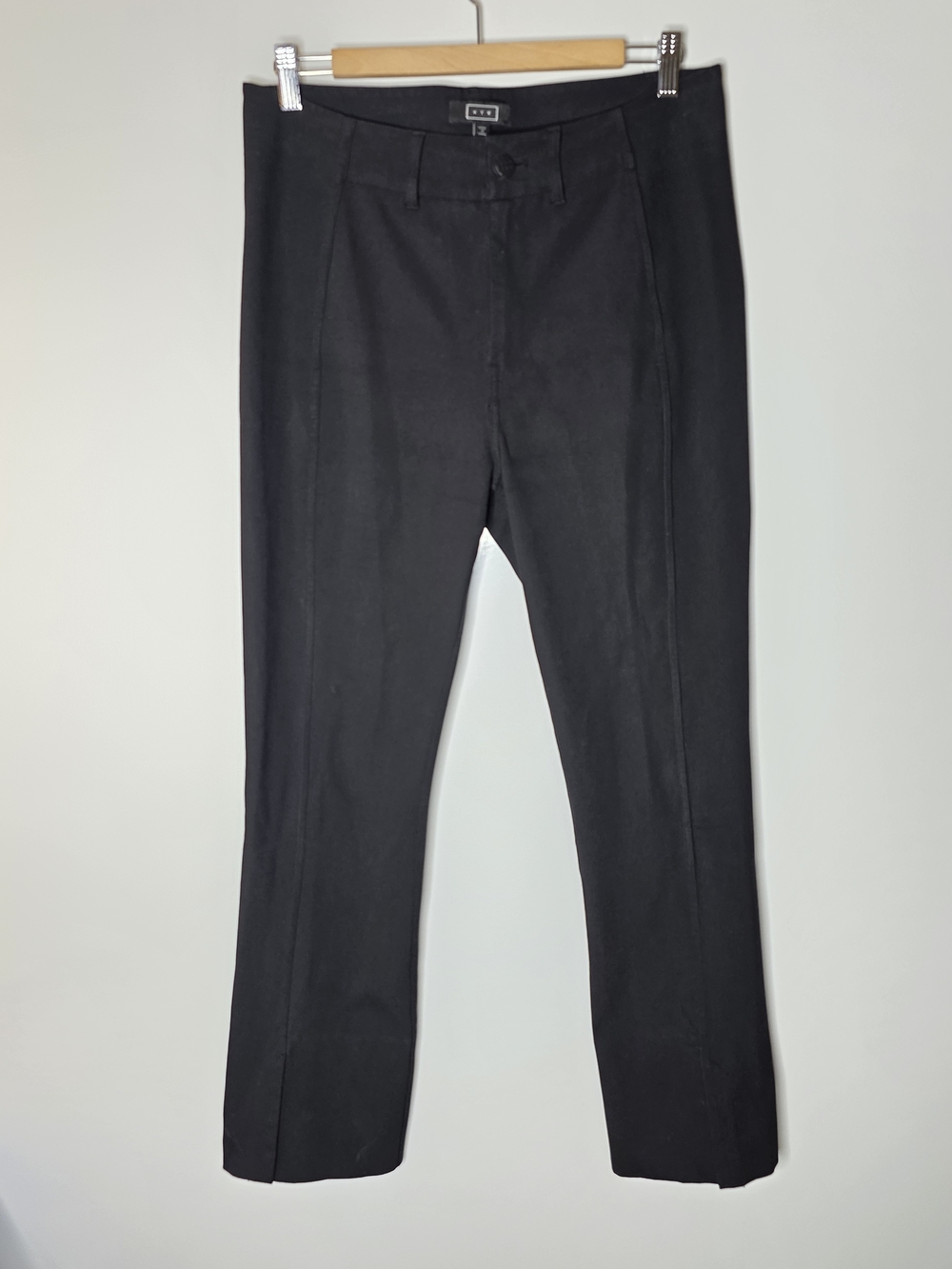 AYR the Sizzle Split cuff stretch pants in black Size 10 Excellent condition